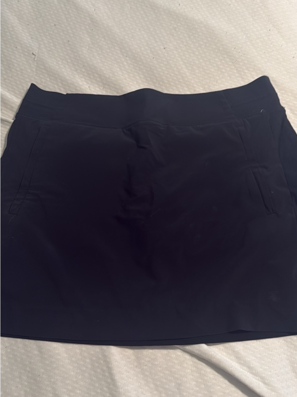 Athleta Navy Athletic Mini Skirt with Front Welt Pockets